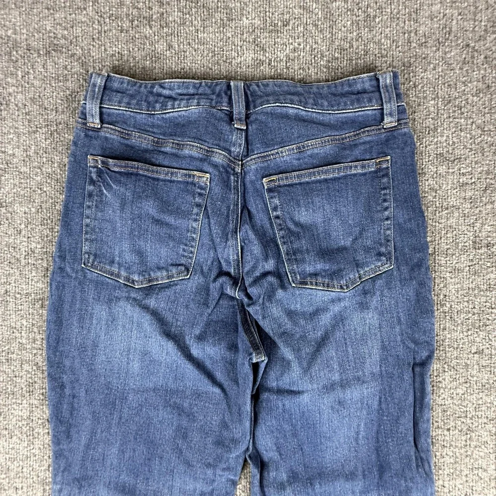 Talbots Modern Ankle Jeans Womens 4 Medium Wash Blue High Rise‎ Straight Denim